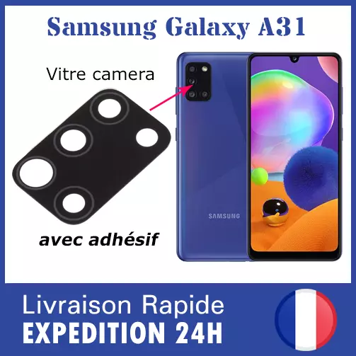 Samsung Galaxy A31 SM-A315G/DS Lentille Vitre Camera de Remplacement Lens Glass