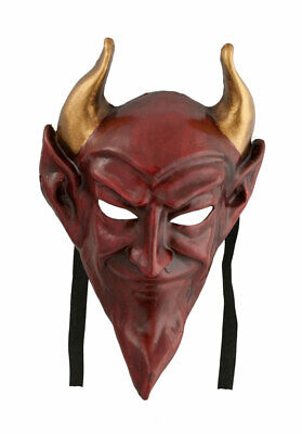 Mask from Venice Devil Diavolo Red Authentic IN Paper Mache Venetian 1822