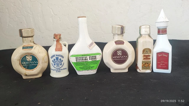 Miniature liquor bottles vintage