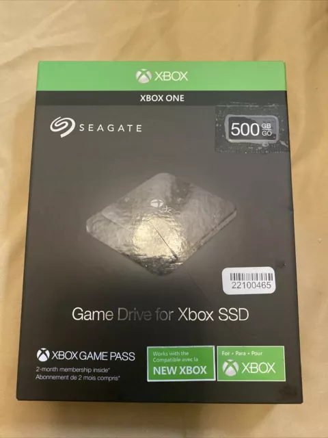 Seagate Game Drive for Xbox 500GB SSD External Solid State Drive, Portable USB 3