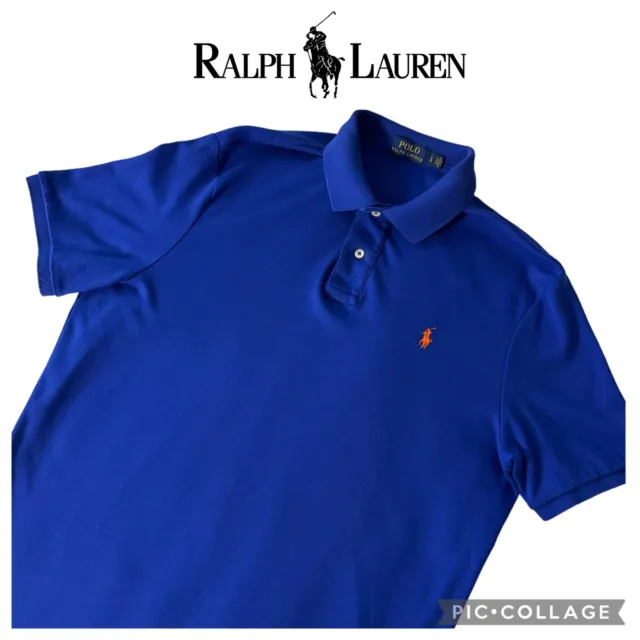 POLO RALPH LAUREN men Royal blue polo shirt size L NWOT $45.00 - PicClick