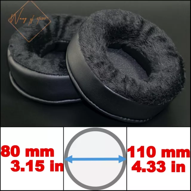 3D Super Thick Soft Foam Ear Pad Headphone Leather Velour Velvet Perfect Combine