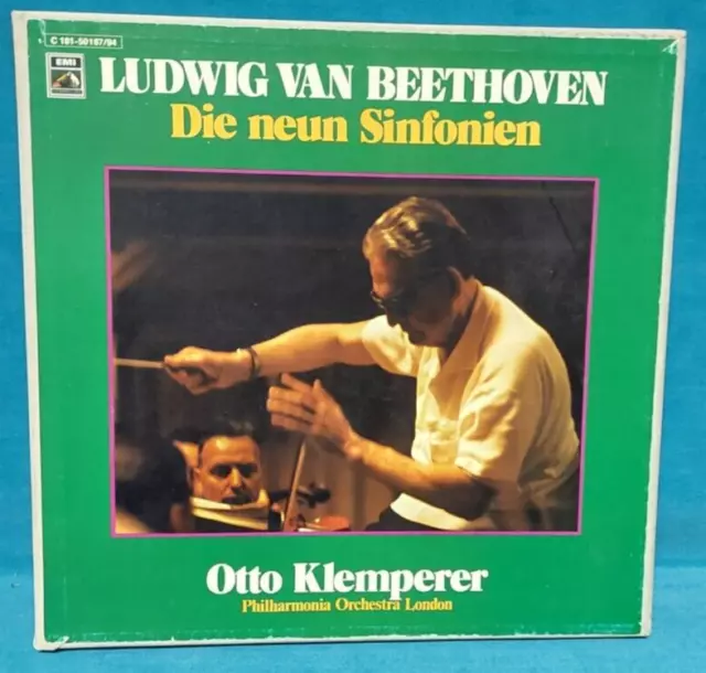 Klassik LP Box - Beethoven, die neun Sinfonien. Otto Klemperer. 8 LPs.