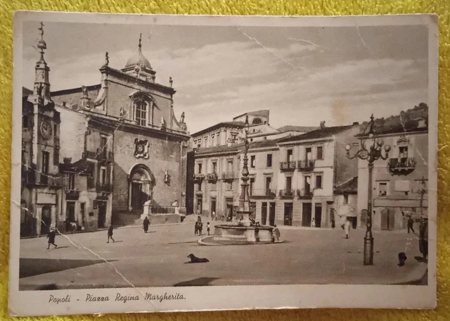 Popoli - Piazza Regina Margherita - spedita