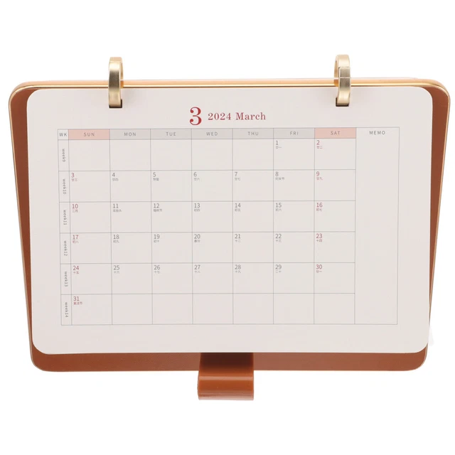 DECORATIVE DESK CALENDAR Office 2024 Calendar 2024 Monthly Calendar