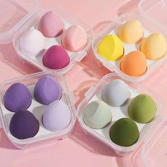 4pcs Makeup Cosmetics Foundation Sponge Blender Blending Puff Flawless Powder