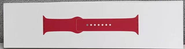 Genuine Apple Watch Band Sport Band-(45mm) Red (fits 160-210mm wrists)