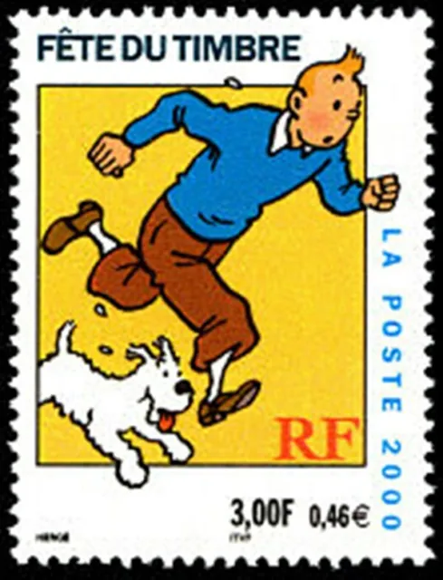 TIMBRE FRANCE NEUF 2000 fête du timbre TINTIN y&t 3303