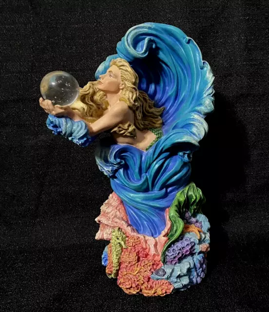 Danbury Mint Underwater Goddess Fantasy Figurine "Quest For The Crystal" w/ COA