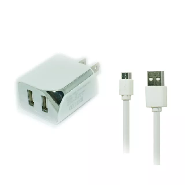 Wall AC Home Charger+5ft Long USB Cord Cable for Amazon Kindle PaperWhite 3