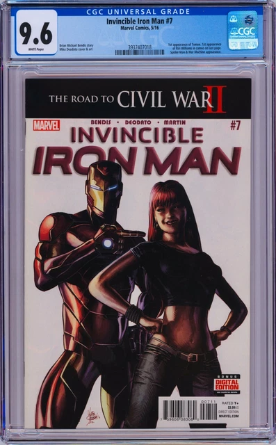 Invincible Iron Man #7 2016 Marvel CGC 9.6 1st Tomoe & Riri Williams
