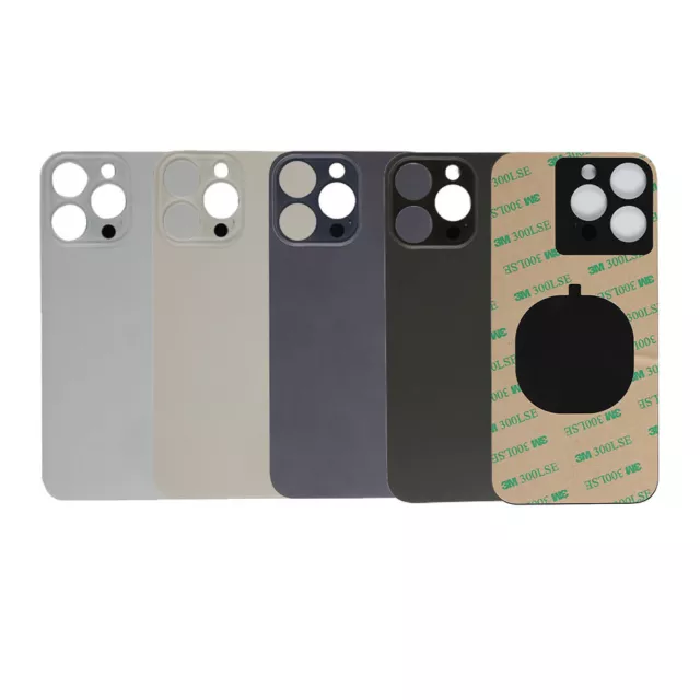 Big Hole Back Glass Cover For iPhone 14 Plus 13 Pro Max 12 Mini 11 XS XR SE 2/3