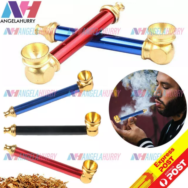 10cm Cone Brass Metal smoking pipe Solid Smoking Pipe Tobacco 3 Color Choose NEW