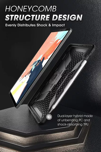 SUPCASE Multi-Angle Kickstand Case for Apple iPadPro 12.9" 2020 Cover Pen Holder 3