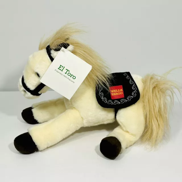 Wells Fargo Pony El Toro Plush Horse 15” Stuffed Animal 2014 Tags