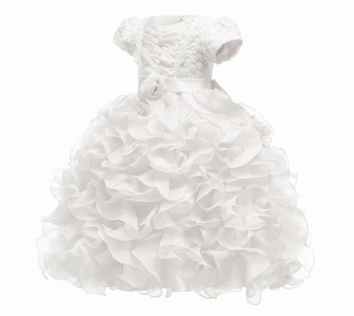Flower Girl Dress Wedding Dress Birthday Dress Pageant Dresses Ruffle Dress 4-5T