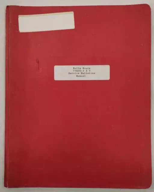 Rolls Royce Packard Models V1650-3/-7 Bulletins Manual-Copy