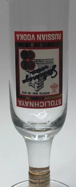 Stolichnaya Russian Vodka Pinnchen Shot Glas 2/4cl / Schnapsglas Gläser Tequila 2