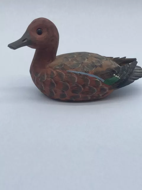 Vintage Canadian Hand Carved Wood Painted Mallard Duck Decoy Signed L’DISELLERIE