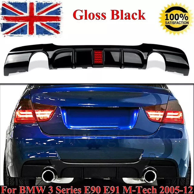 REAR DIFFUSOR SPORT-PERFORMANCE Black Gloss for BMW E90 E91 M-Tech