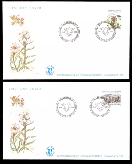 Grönland 223-24 FDC, Blumen