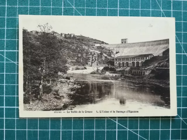 Xf104 CPA Circa 1920 Valley Of La Hollow - Factory And Dam D'Eguzon