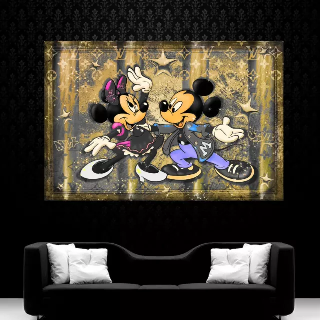 Leinwand Bilder Xxl Abstrakt Micky Und Minnie Dancing With Stars Pop Art 3