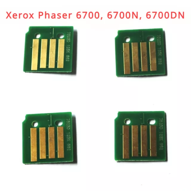 4 x Toner Chip (1507 - 1510 Sold) for Xerox Phaser 6700, 6700N, 6700DN Refill