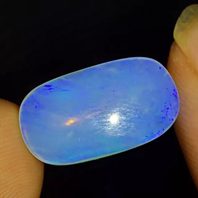 8.49 Ct Natural Fire Opal Cushion Australian Rainbow Cab GTL Certified Gemstone