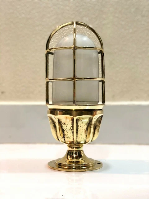 LAMPE DE NAVIRE Marine Nautique Industriel Vintage En Bronze Wiska N°2 EUR 179,90 - FR