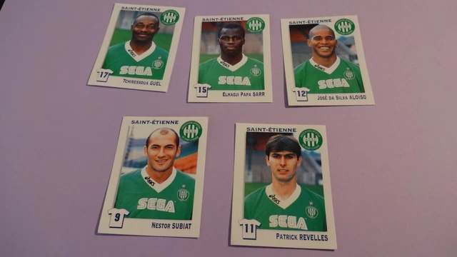 LOT 3 CARTES FOOTBALL PANINI - 1994 - EQUIPE DE ST ETIENNE - HERVE