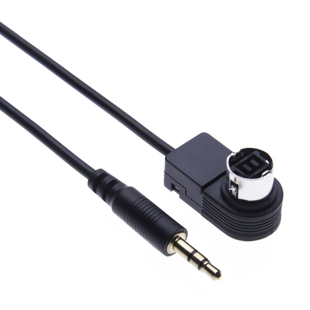 vhbw AUX Line-In Car Radio Adapter Cable Compatible with Alpine CDA-9831R, CDA-9833R, CDA-9847R, CDA-9851R, CDA-9852RR/RB