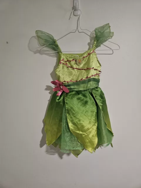 Tinker Bell Costume By Tinkerbell Disney Small 4-6 No Wings Halloween Dress Up