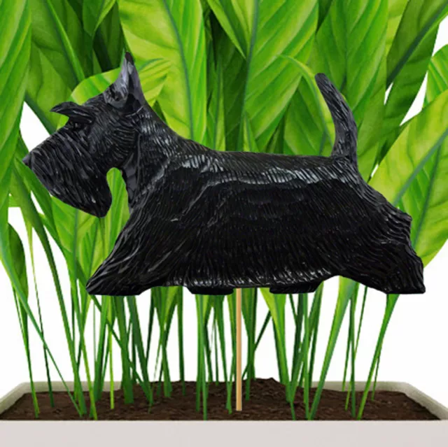 Scottish Terrier Pflanzer Pick Einsatz Schwarz