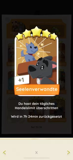 Monopoly Go - Seelenverwandte / Soulmates / 5* Sticker / Set 15