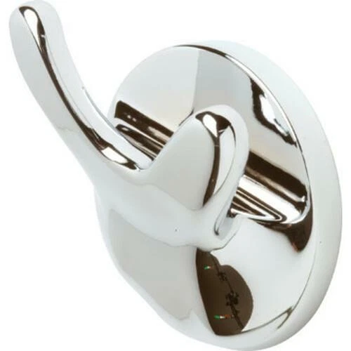 New Franklin Brass Astra Polished Chrome Double Robe Hanger Hook Wall/Door Mount