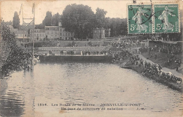 Cpa 94 Joinville Le Pont / A Day Of Swimming Contest