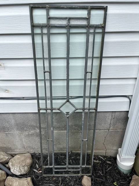 leaded glass windows antique