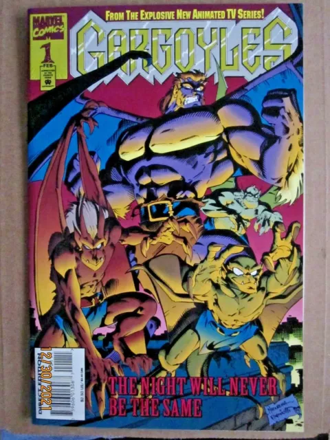 1995 Marvel Comics Gargoyles #1 Embossed Cover Amanda Conner Art