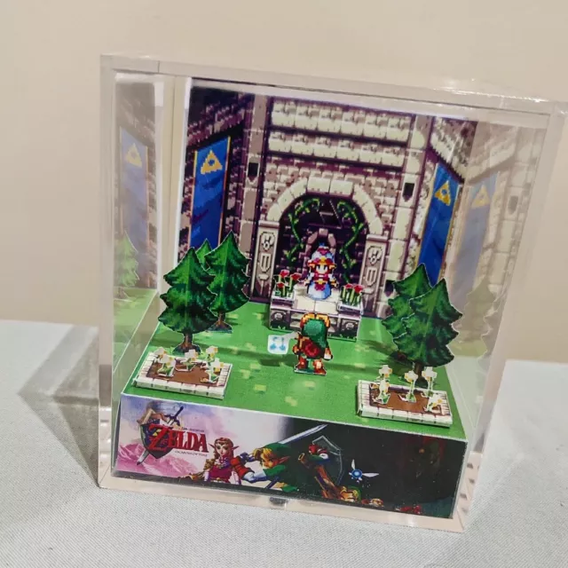 Diorama THE LEGEN OF ZELDA: Ocarina of time - videojuego 3D- regalo gamer único 3