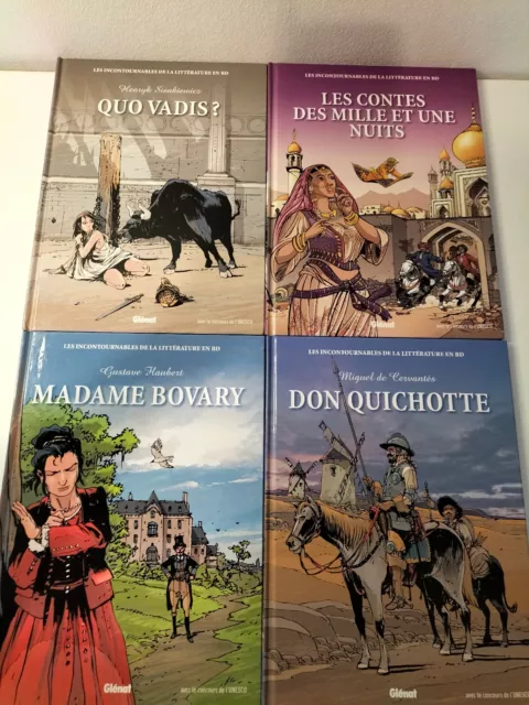 LES INCONTOURNABLES DE LA LITTERATURE EN BD : numéros 8, 22 24 et 29