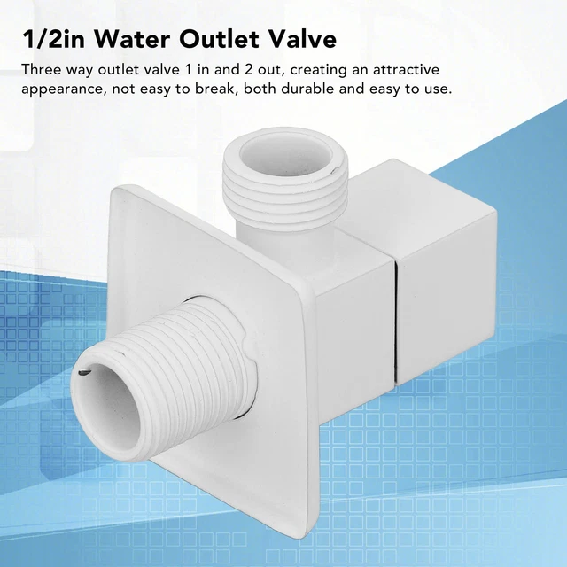 Valvola di uscita acqua 1/2 pollici ispessimento rame 1 in 2 uscite deviatore acqua fredda calda