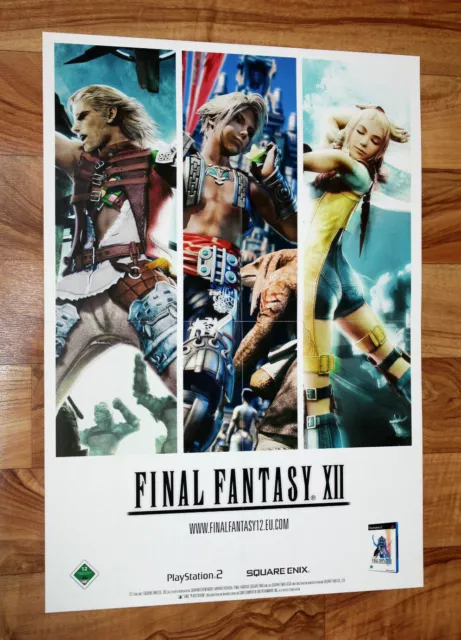 Final Fantasy XII 12 / Fullmetal Alchemist Very Rare Promo Poster 56x40cm