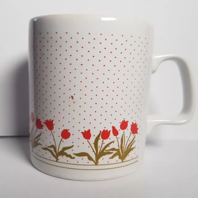 Vintage Kilncraft Coloroll Mug Cup Floral Flowers Poppies