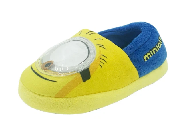 Bambini Ragazzi Ragazze Despicable Me Minion 3D Shakey Occhio Pantofole