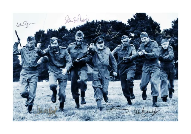 Dads Army A4 reproduction signed photograph picture poster Choice of frame