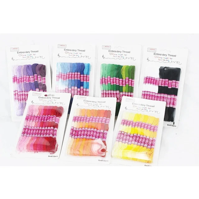 Mischung Multi -Funktion Baumwolle Polyester Stickerei Gradient Stücke