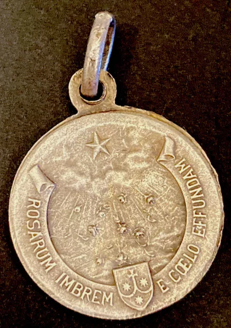 Vintage Catholic Saint Teressa Child Of Jesus Silver Tone Medal 2