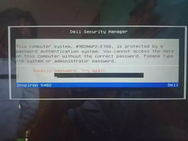 Unlock bios password Dell Latitude 7212,Inspiron 5593,Dell vostro 14 3468,E7A8