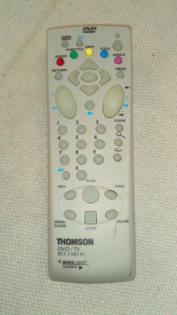 Télécommande D'Origine Thomson RCT4100 - Occasion, Fonctionnelle, Quelques Traces